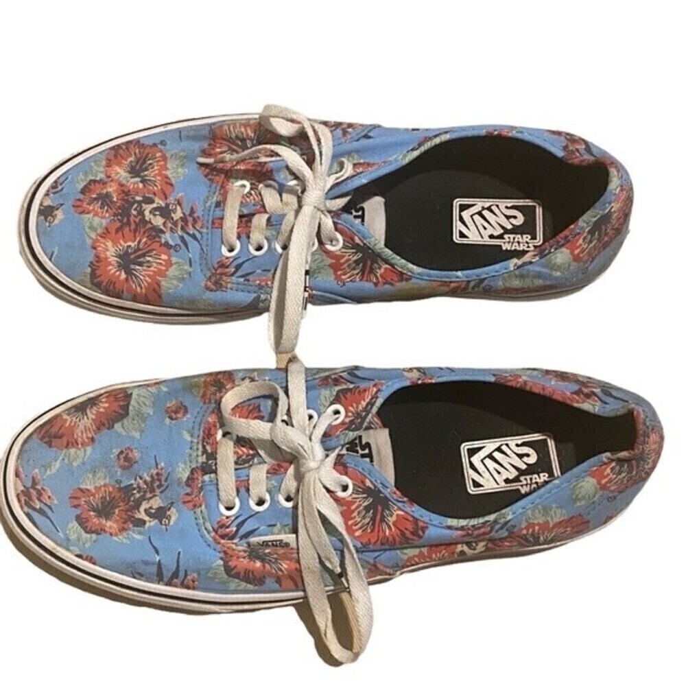 VANS Star Wars Yoda Aloha Floral Sneakers Limited Edition Men's 11.5 - Picture 2 of 9